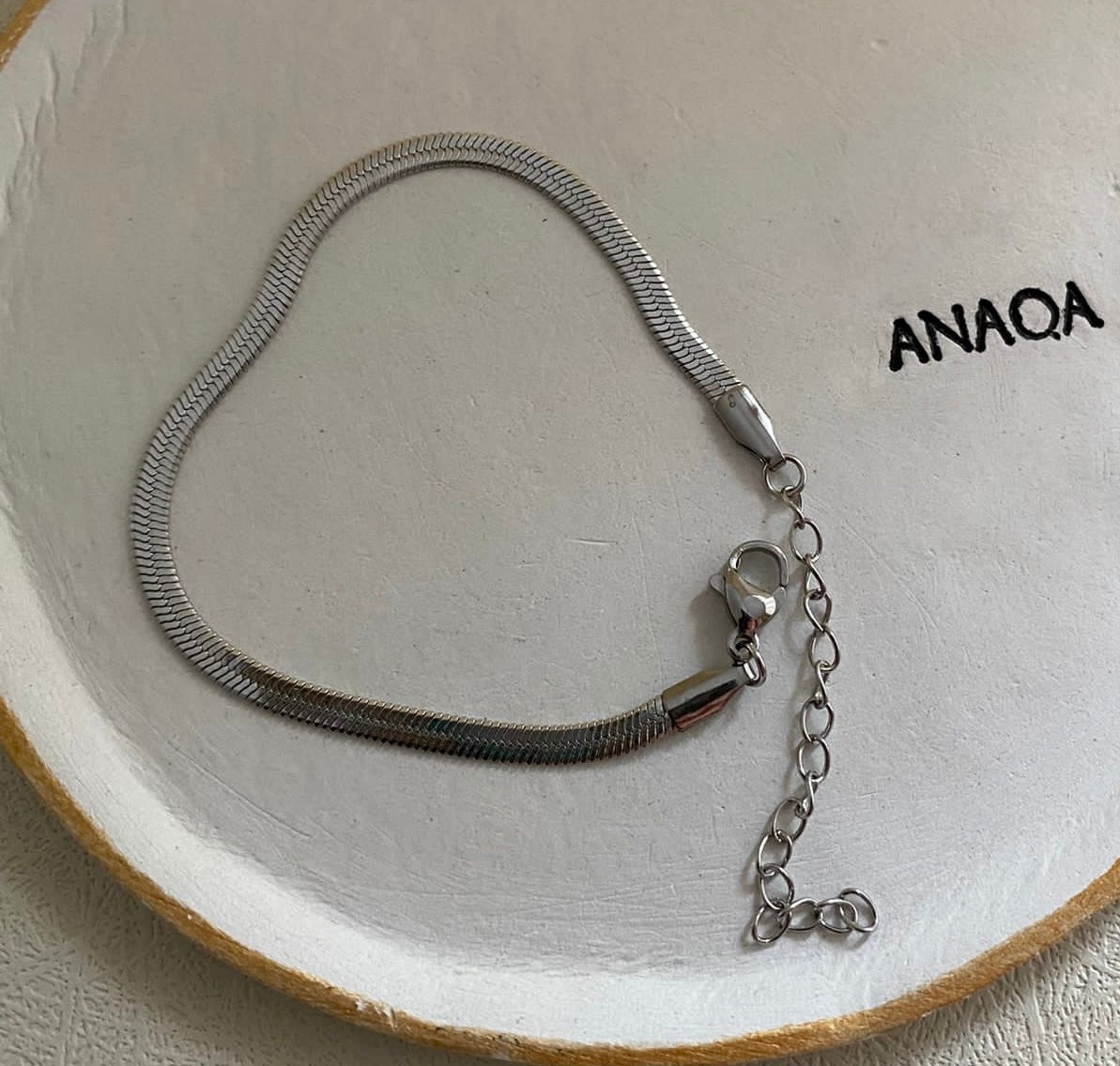 Herringbone Snake Chain Bracelet | WOMEN