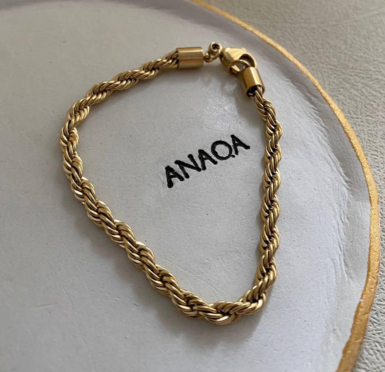 Twisted Rope Chain Bracelet | WOMEN