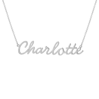 Personalised Crystal Encrusted English Name Necklace - Volume 3 | WOMEN