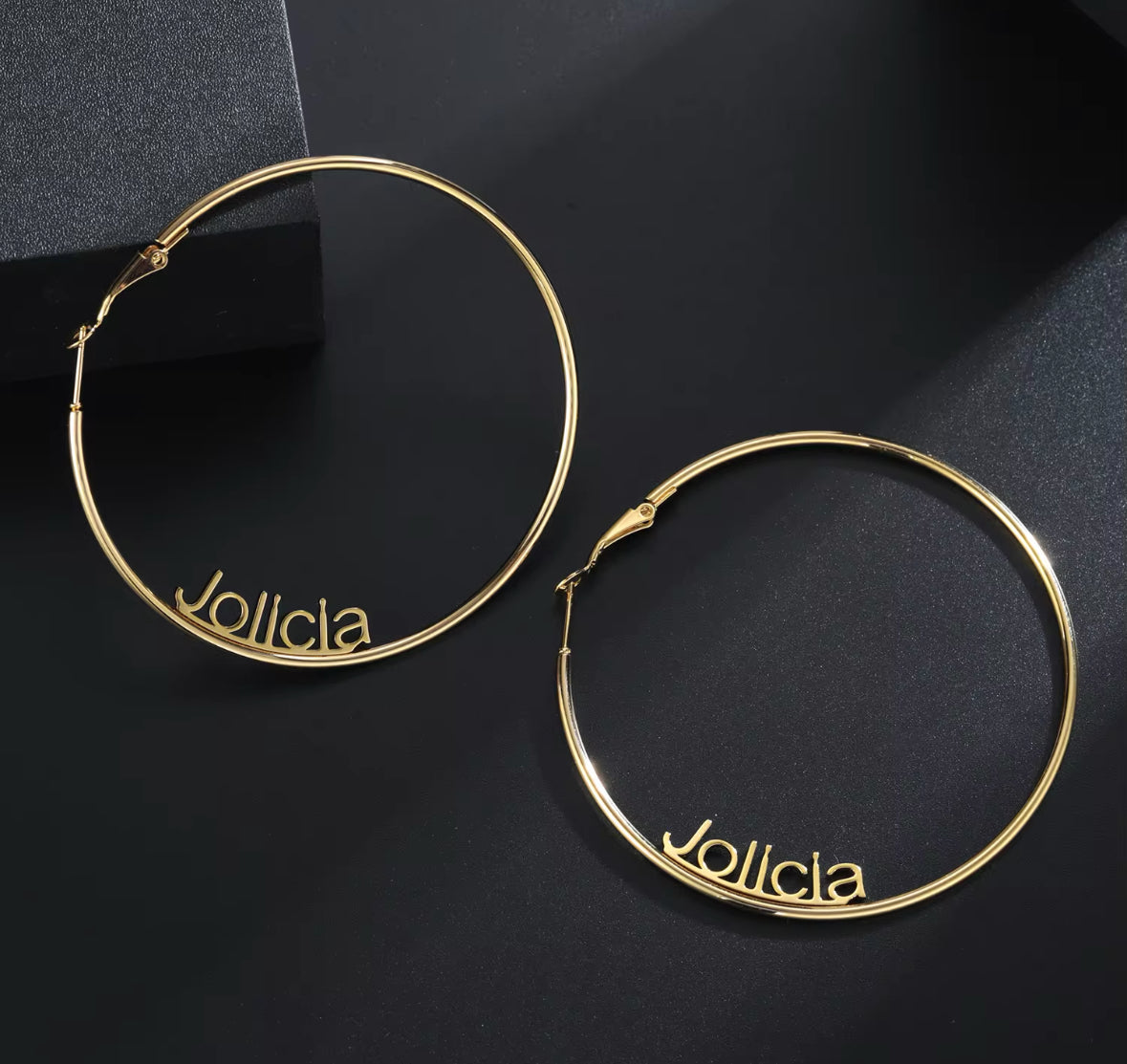 Personalised Name Minimal Hoop Earrings - Volume 2