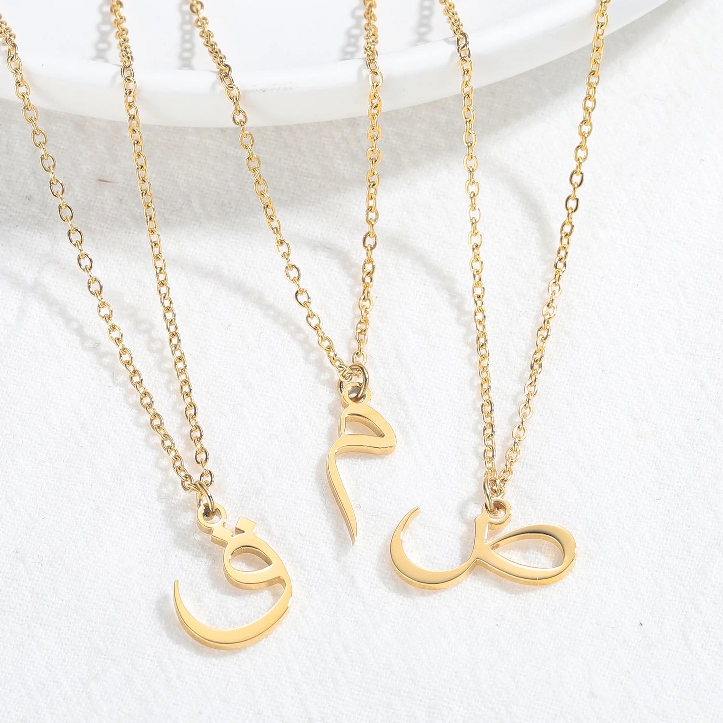 Personalised Arabic Initial Necklace | WOMEN