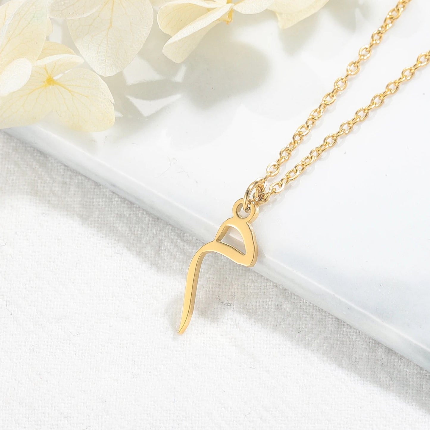 Personalised Arabic Initial Necklace | WOMEN