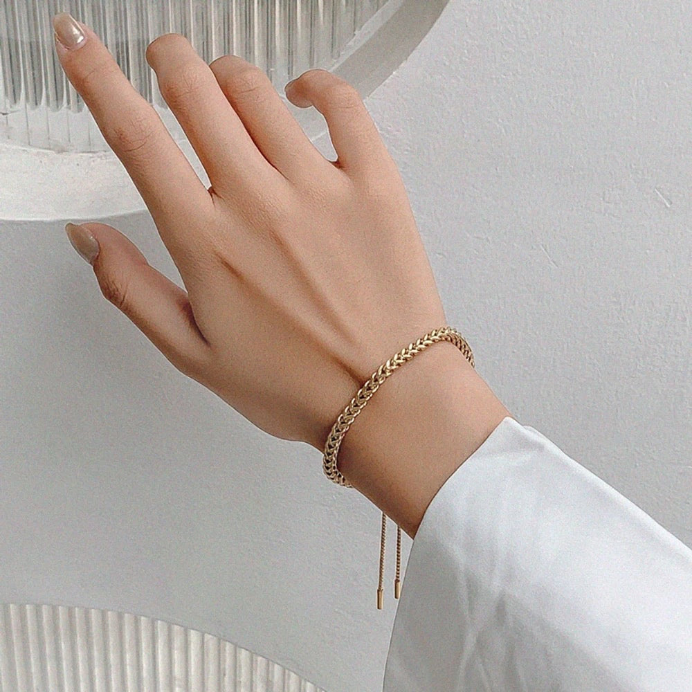 Braided Chain Bracelet  | WOMEN