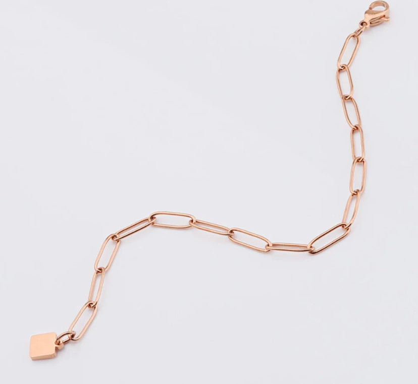 Paperclip Chain Bracelet  | WOMEN