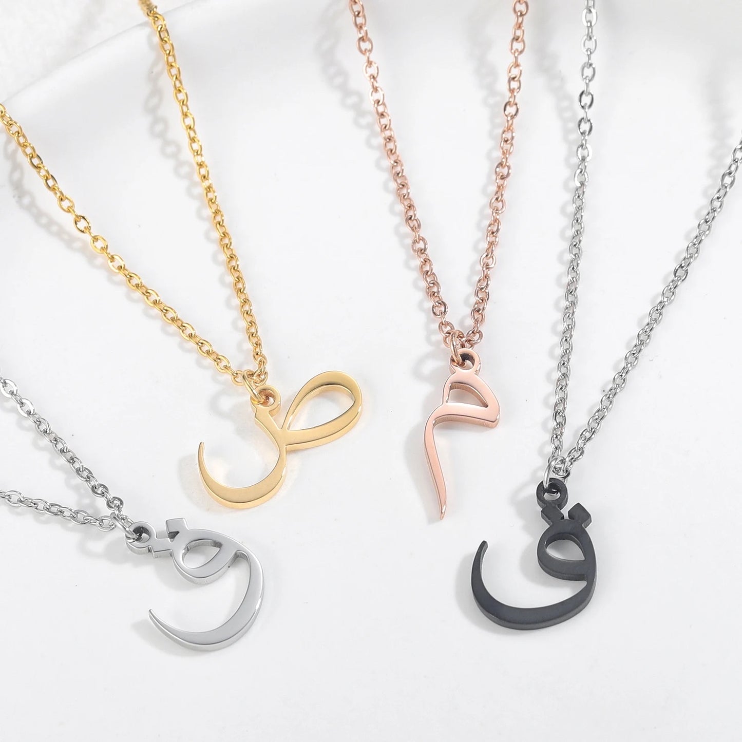 Personalised Arabic Initial Necklace | WOMEN