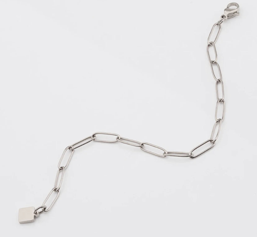 Paperclip Chain Bracelet  | WOMEN