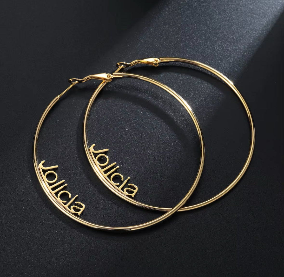 Personalised Name Minimal Hoop Earrings - Volume 2