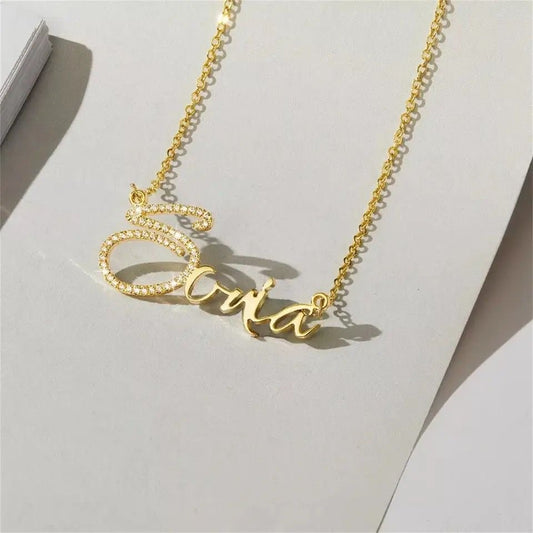 Personalised Crystal Encrusted English Name Necklace - Volume 2 | WOMEN