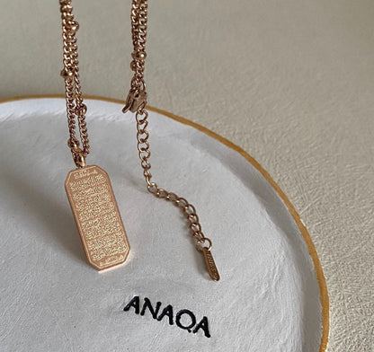 Ayatul Kursi Bar Necklace Volume 1 | WOMEN